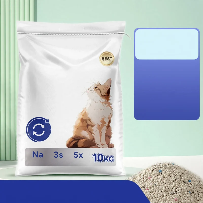Tofu-Katzenstreu mit Bentonit-Mischung