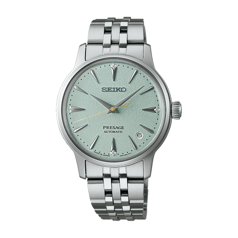Seiko SRPL63J1 Damenuhr Presage Cocktail Time Frozen Mojito • Automatik mit Diamant-Zifferblatt • 5 bar Wasserdicht