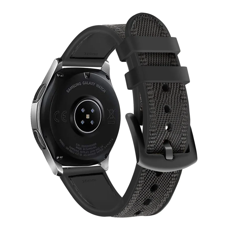 Motorola Moto Watch Ultra Nylon Hybrid Armband (Schwarz)