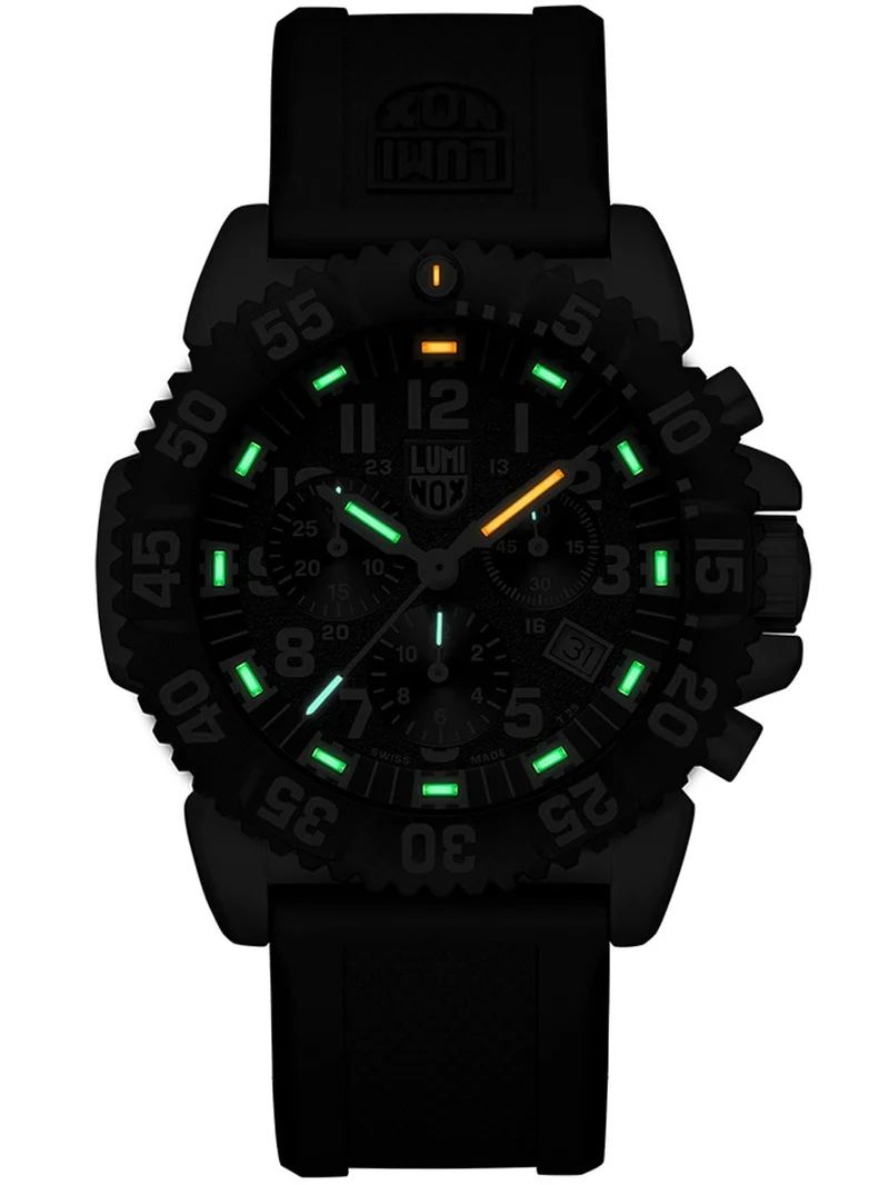 Luminox Giant Navy Seal Colormark XS.3181.F Herrenuhr Schwarz • Chronograph • LLT-Beleuchtung
