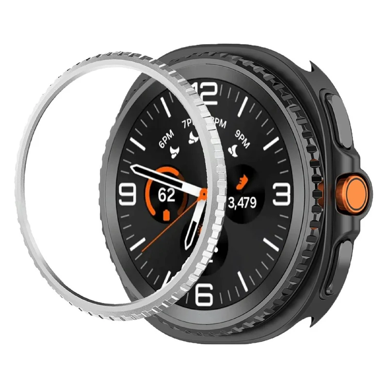 Mega Modisch Samsung Galaxy Watch8 Classic 46mm Metall Hülle
