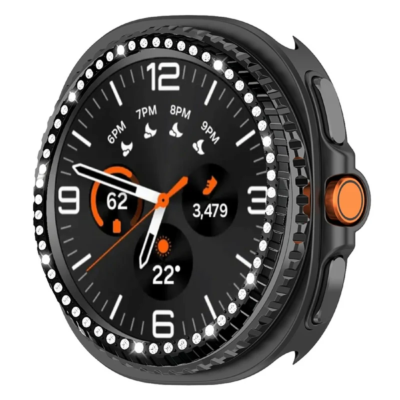 Mega Stylisch Samsung Galaxy Watch8 Classic 46mm Metall und Strass Hülle