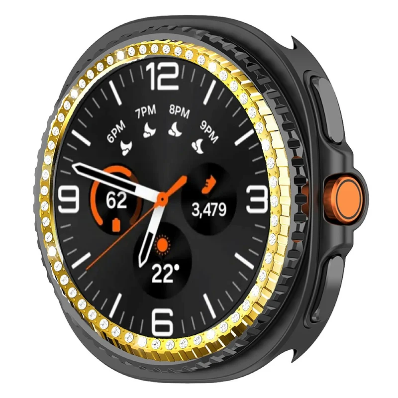 Mega Stylisch Samsung Galaxy Watch8 Classic 46mm Metall und Strass Hülle
