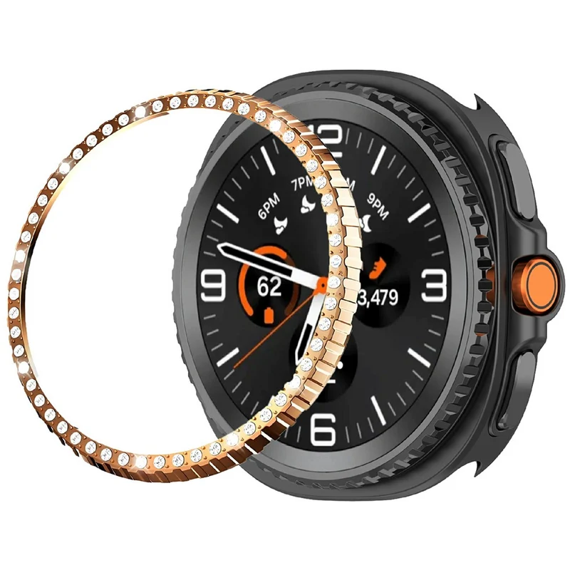 Mega Stylisch Samsung Galaxy Watch8 Classic 46mm Metall und Strass Hülle