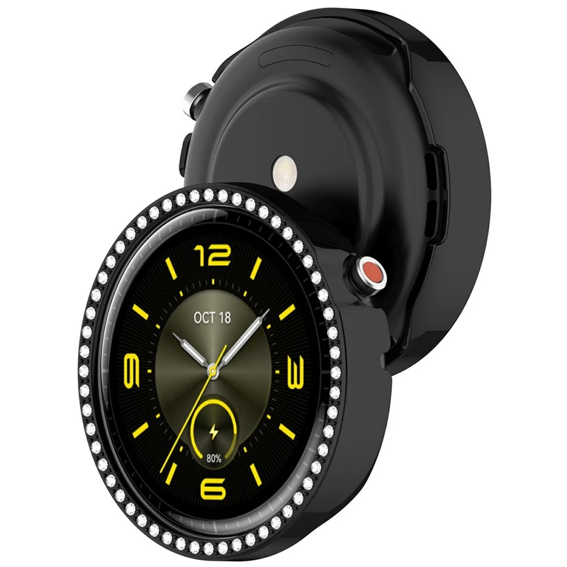 Unglaublich Stylisch Honor Watch Fit Elegant Edition Strass und Silikon Hülle