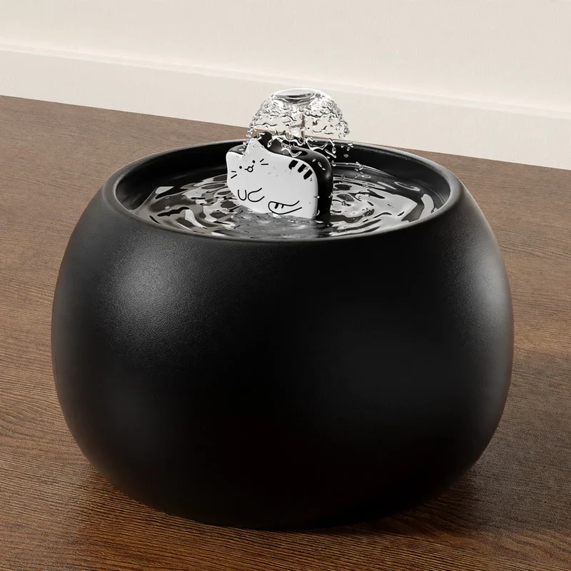 Automatischer Katzenbrunnen mit Keramikschale