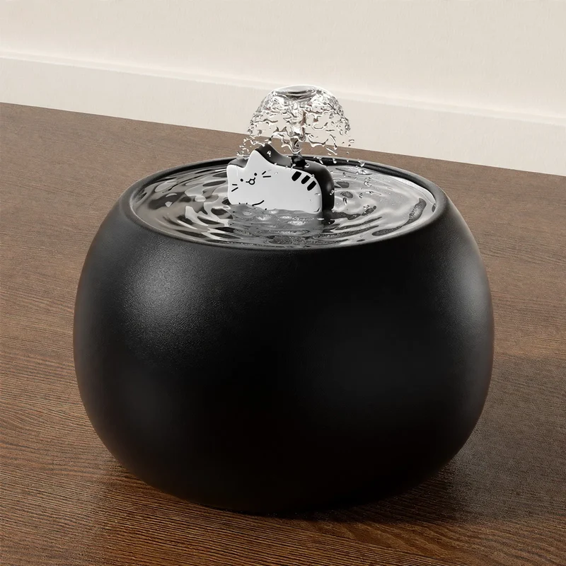Automatischer Katzenbrunnen mit Keramikschale