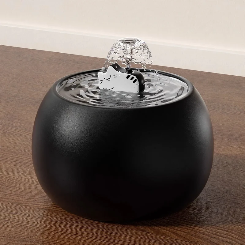 Automatischer Katzenbrunnen mit Keramikschale