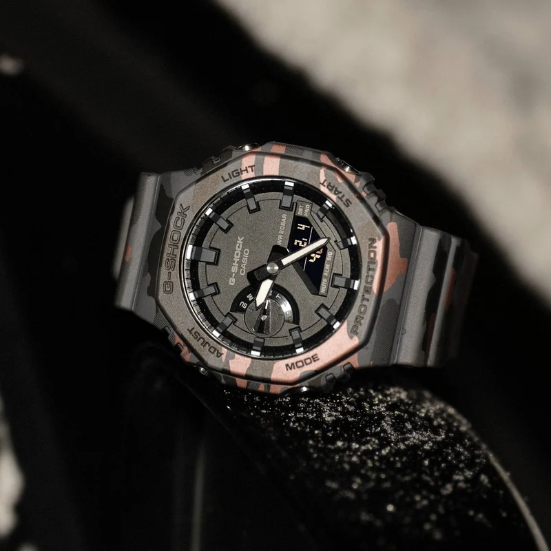 Casio GA-2100CM-8AER Herrenuhr G-Shock • Carbon Core Guard • Biobasiertes Resin