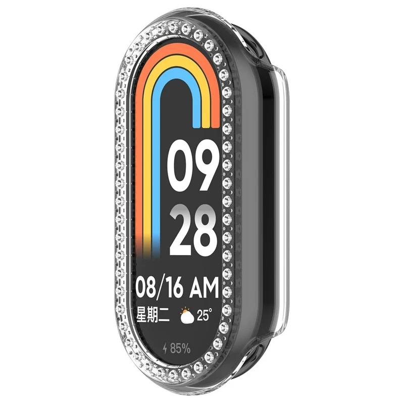 Super Gut Xiaomi Smart Band 10 Strass und Silikon Hülle