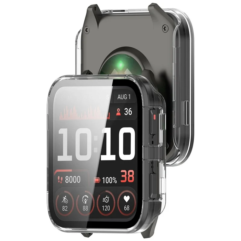 Auffallend Nett Garmin Venu X1 Glas und Silikon Hülle