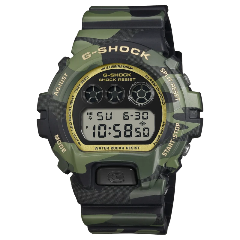 Casio G-Shock DW-6900CMG-3ER Herren Armbanduhr • Einzigartiges Camouflage-Design • Stoßfest & 20 bar wasserdicht