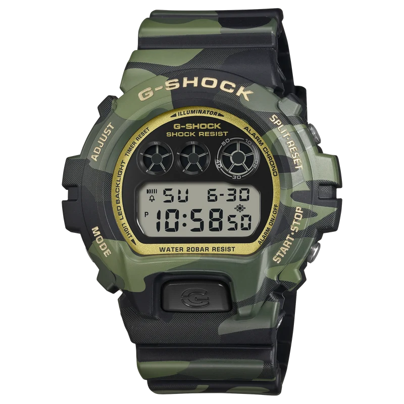 Casio G-Shock DW-6900CMG-3ER Herren Armbanduhr • Einzigartiges Camouflage-Design • Stoßfest & 20 bar wasserdicht