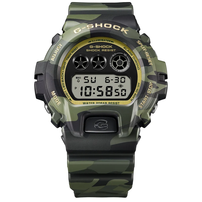 Casio G-Shock DW-6900CMG-3ER Herren Armbanduhr • Einzigartiges Camouflage-Design • Stoßfest & 20 bar wasserdicht