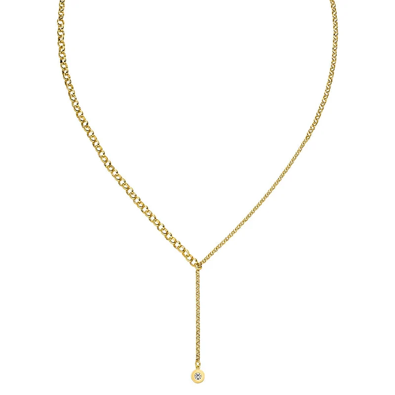 M&M lange Y-Kette Modern Glam Gold | Modell 458