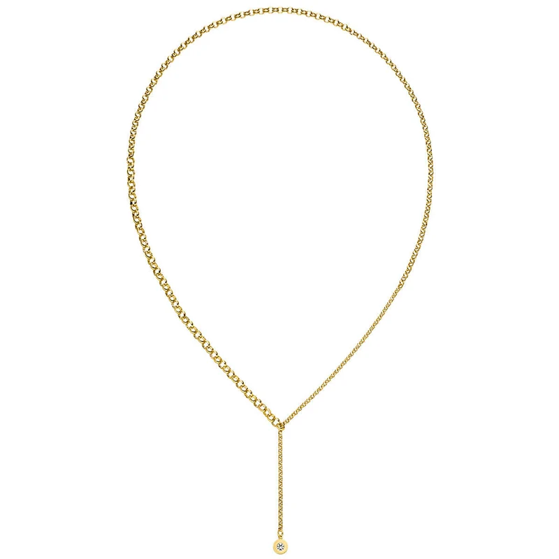 M&M lange Y-Kette Modern Glam Gold | Modell 458