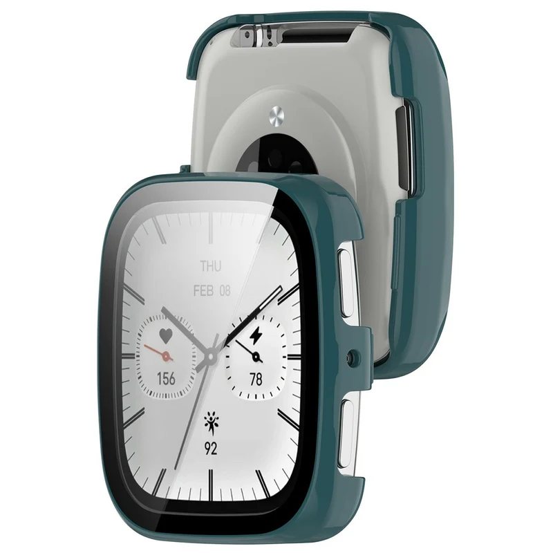 Mega Stylisch Amazfit Active 2 Glas und Silikon Hülle