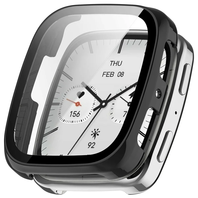 Mega Stylisch Amazfit Active 2 Glas und Silikon Hülle