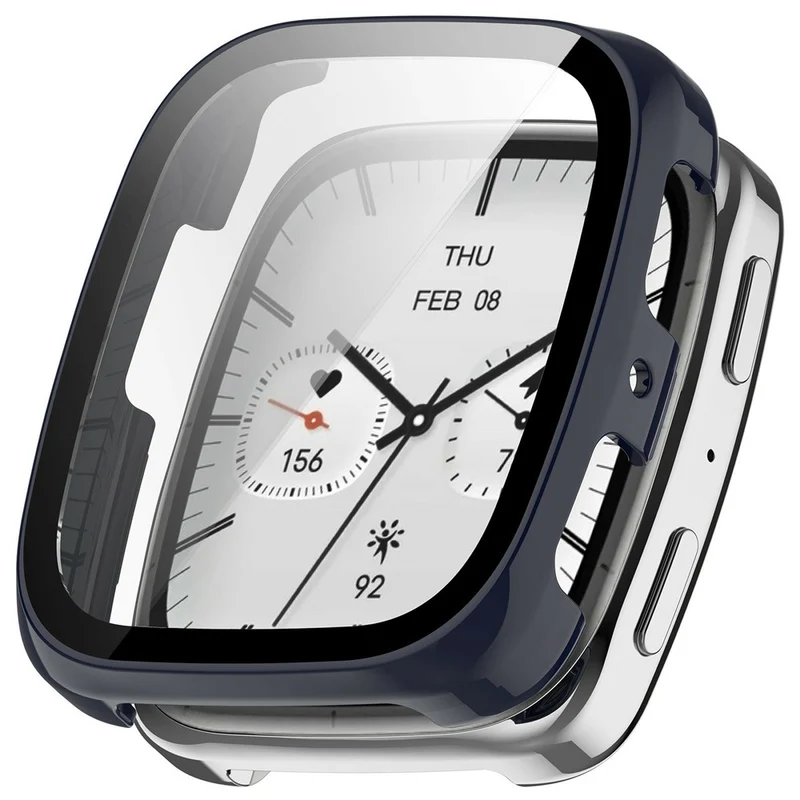 Mega Stylisch Amazfit Active 2 Glas und Silikon Hülle