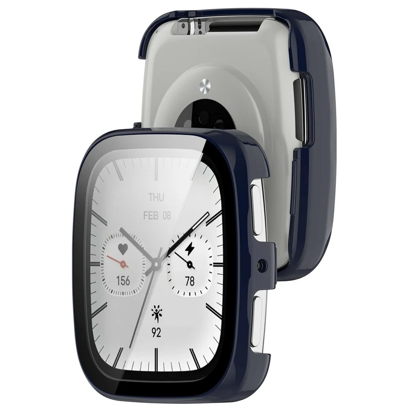 Mega Stylisch Amazfit Active 2 Glas und Silikon Hülle