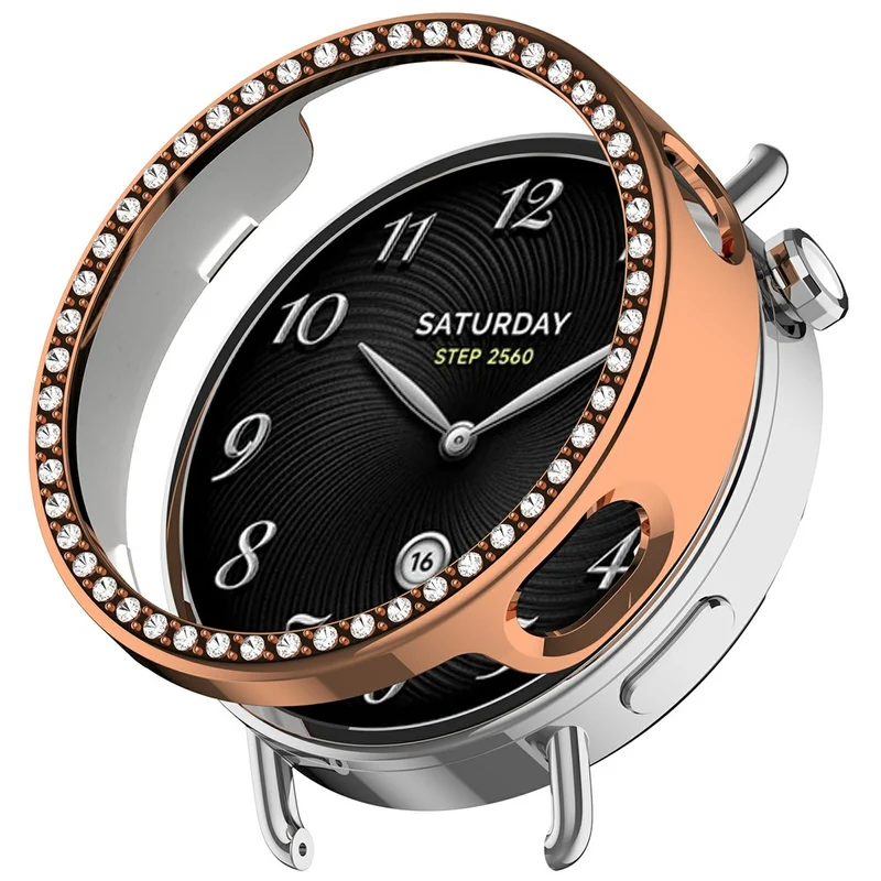 Stilvoll Xiaomi Watch S4 Strass und Silikon Hülle