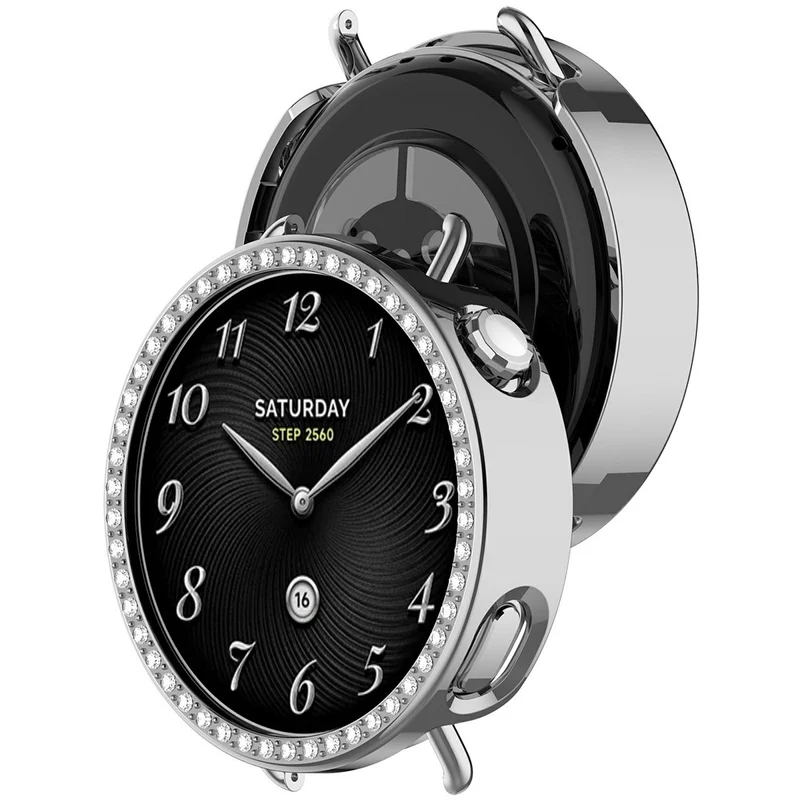 Stilvoll Xiaomi Watch S4 Strass und Silikon Hülle