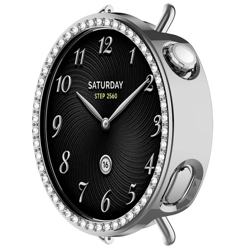 Stilvoll Xiaomi Watch S4 Strass und Silikon Hülle