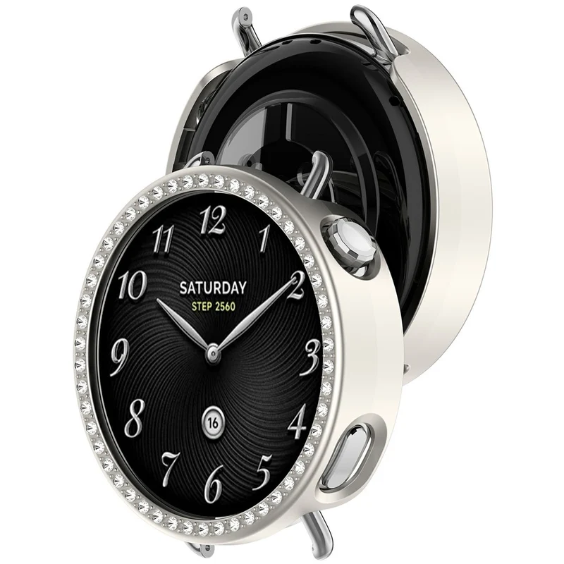 Stilvoll Xiaomi Watch S4 Strass und Silikon Hülle