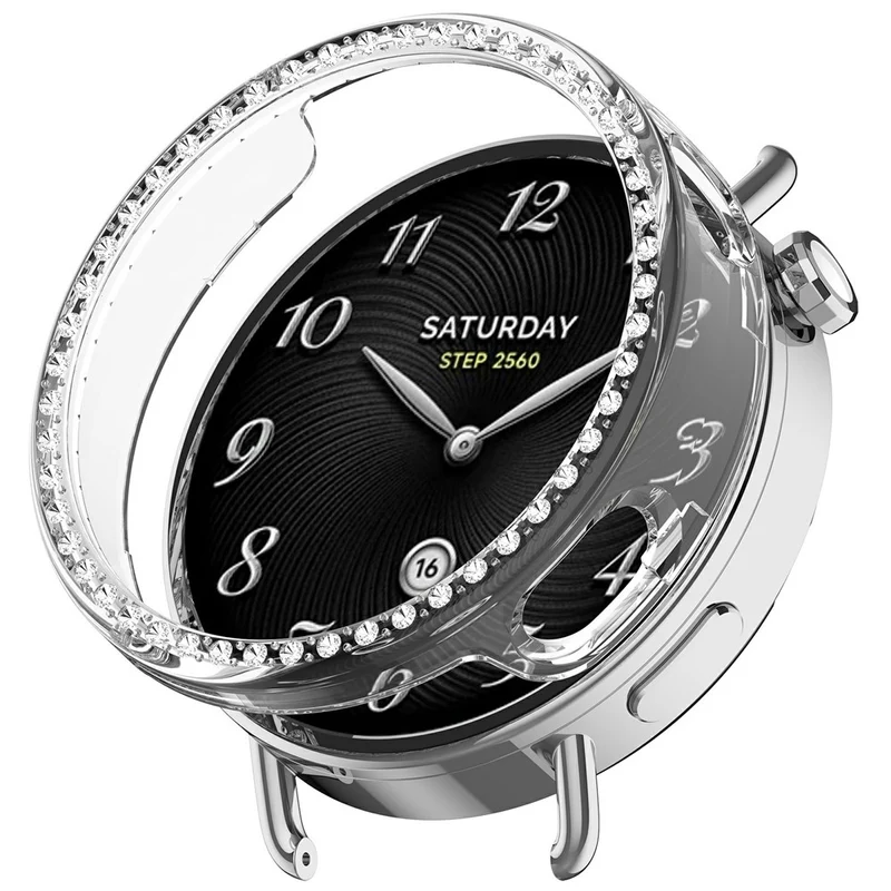 Stilvoll Xiaomi Watch S4 Strass und Silikon Hülle