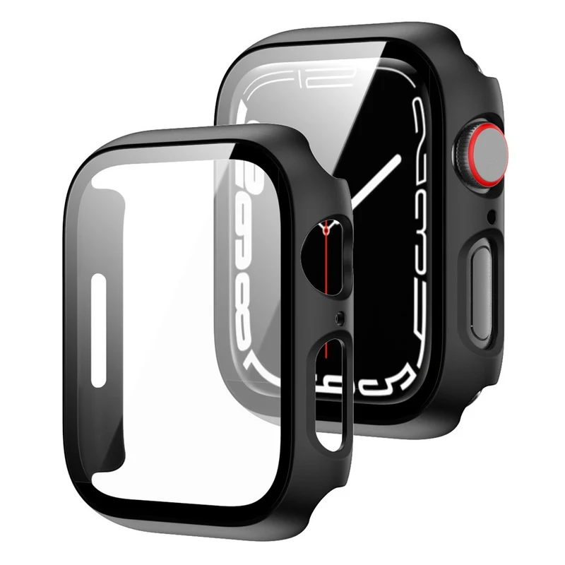 Großartig Apple Watch Series 1-3 38mm Glas und Silikon Hülle
