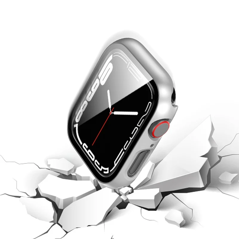 Großartig Apple Watch Series 1-3 38mm Glas und Silikon Hülle