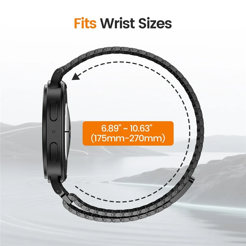Super Elegant Samsung Galaxy Watch Ultra (2025) 47mm / Samsung Galaxy Watch Ultra 47mm Metall Universell Armband