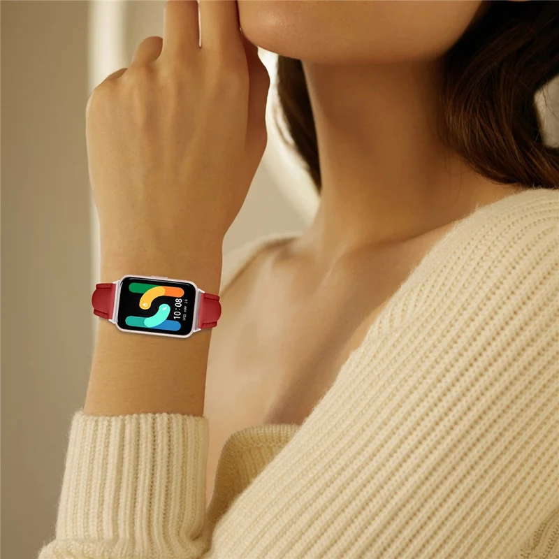 Haltbar Huawei Watch Fit 3 Kunstleder Armband
