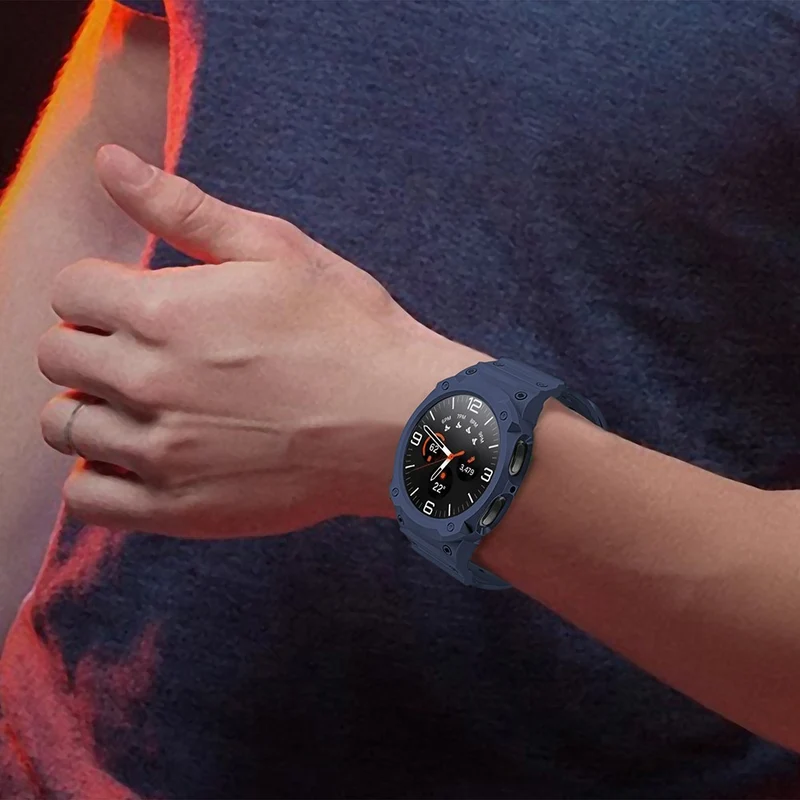 Modisch Samsung Galaxy Watch8 44mm Silikon Hülle