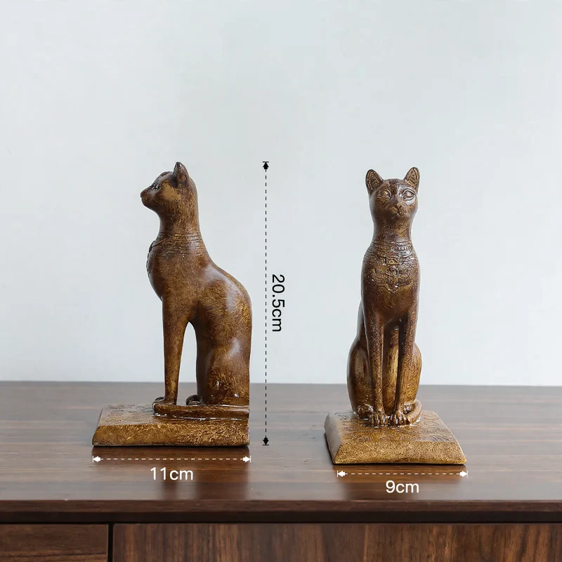Ägyptische Katzenfigur, Kunstharz