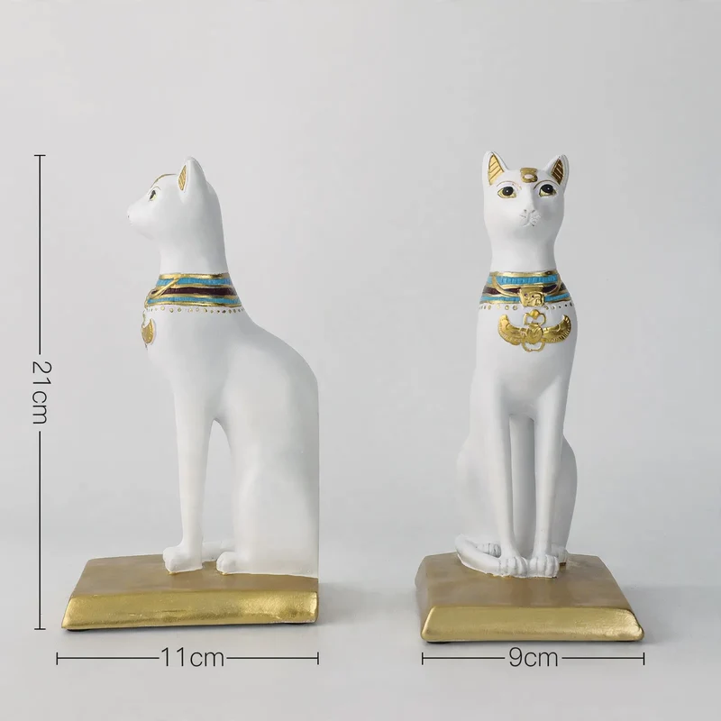 Ägyptische Katzenfigur, Kunstharz