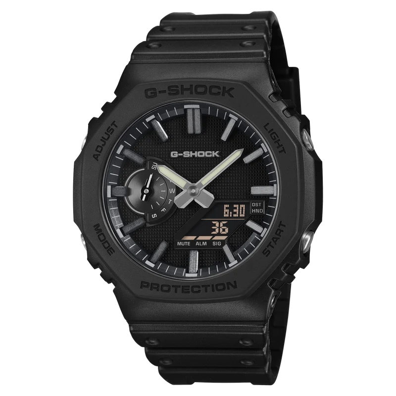 Casio G-Shock GA-2100LXB-1AER Herren Armbanduhr • Biobasiertes Resin • Luxe Black Design