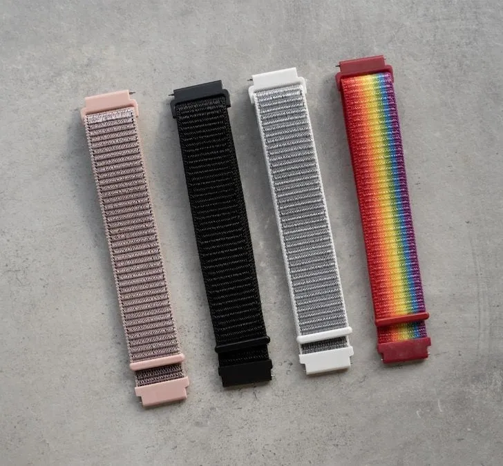 Motorola Moto Watch Ultra Nylonarmband (Regenbogen)