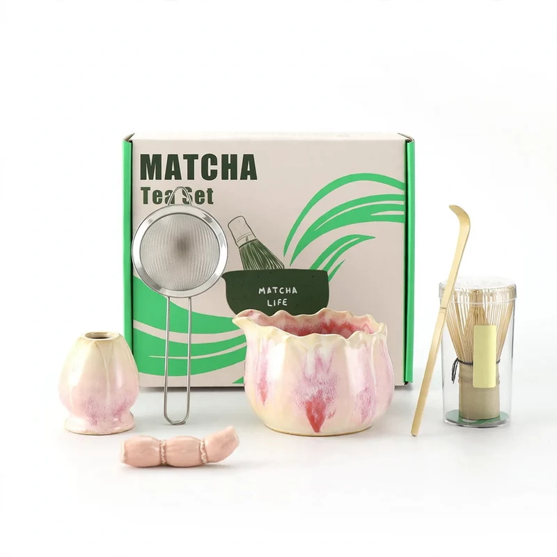 Japanisches Matcha-Set, 6-teilig, Keramik