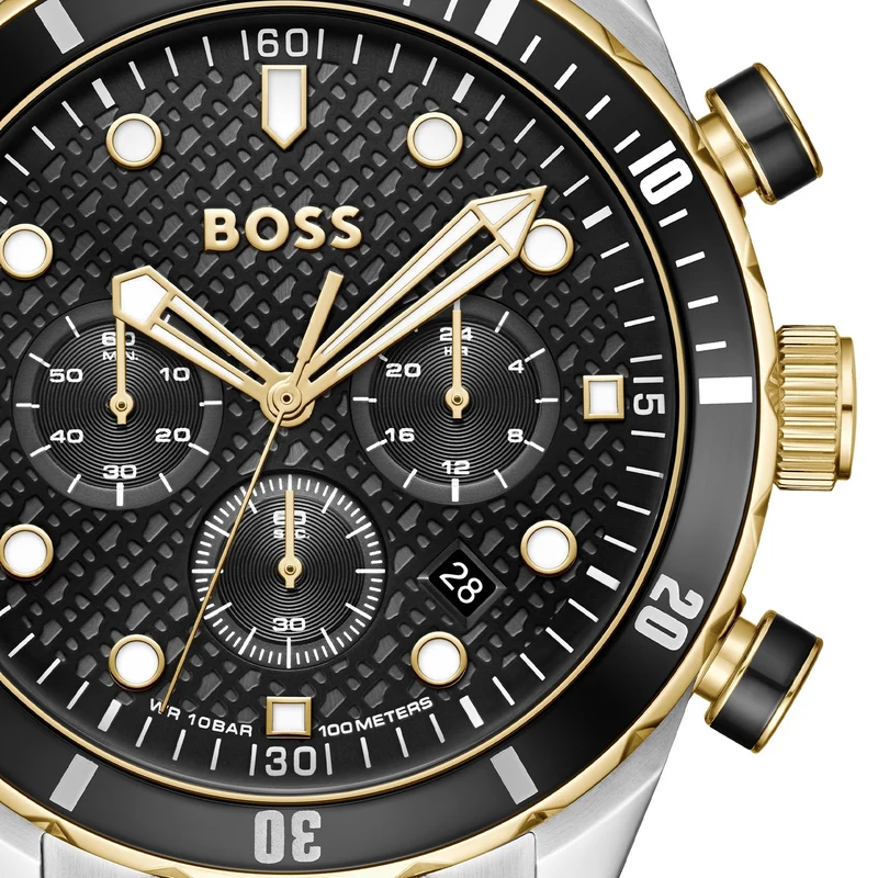 BOSS Chronomatrix 1514339 Herren Armbanduhr • Elegantes Design • BOSS Qualität