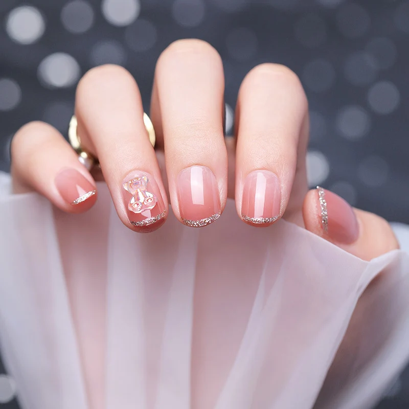 Elegante Glitter-Akzent Nagelkunst