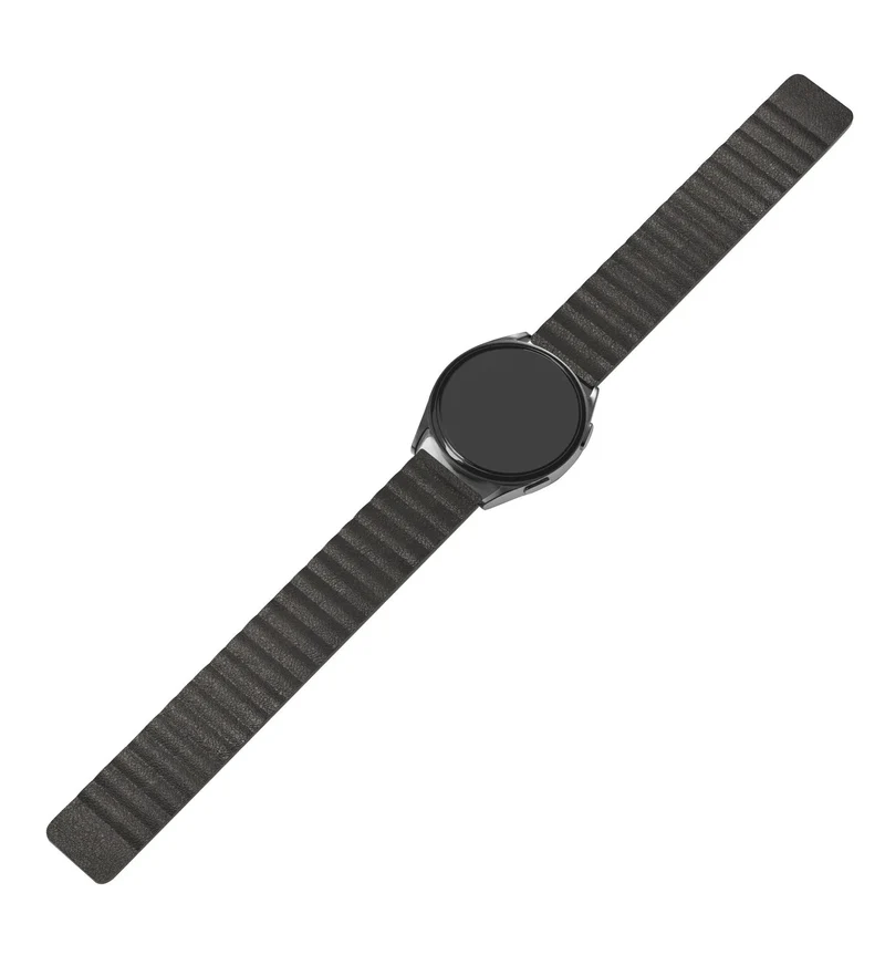 Motorola Moto Watch Ultra Leder Loop Armband (Schwarz)