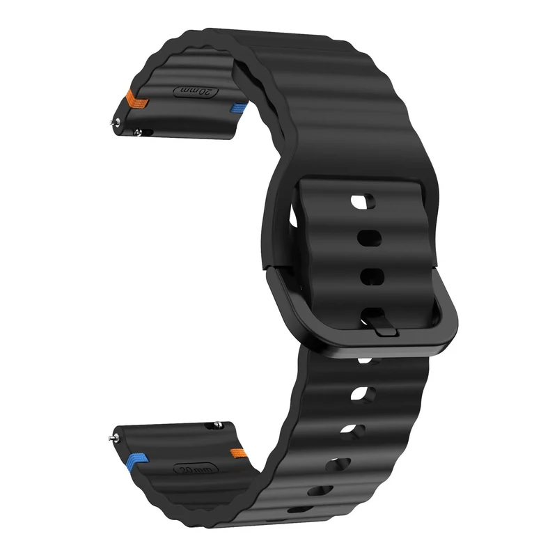 Motorola Moto Watch Ultra Wave Silikonarmband (Schwarz)