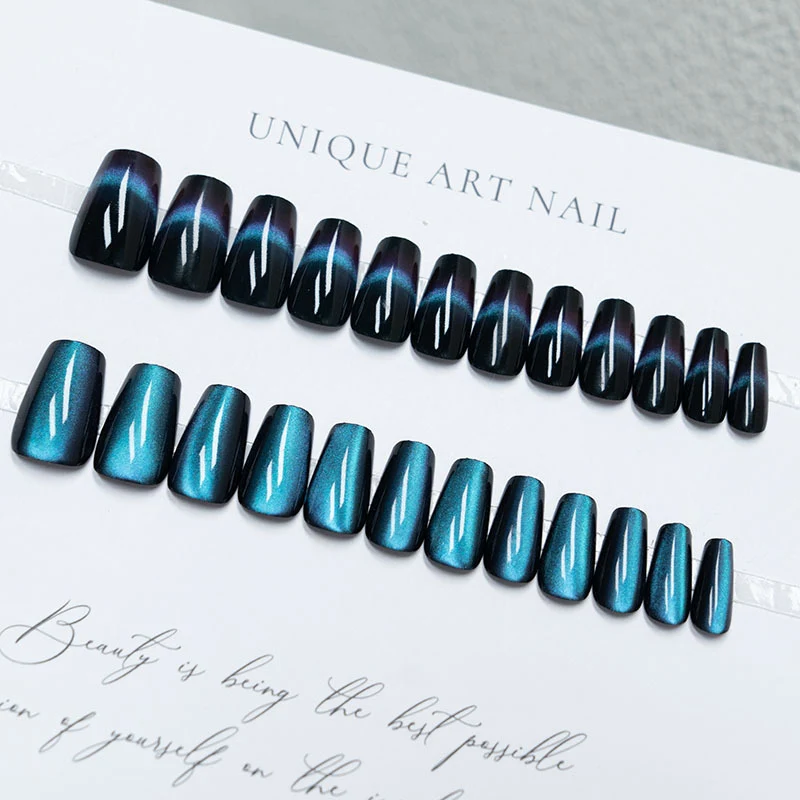Elegantes Press-On Nagelkunstset mit Verlaufsfinish