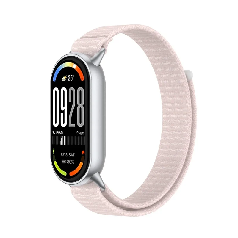 Xiaomi Smart Band 11 Modernes Nylonarmband (Hellrosa)