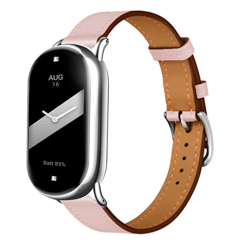 Xiaomi Smart Band 11 Echtes Lederarmband (Rosa)
