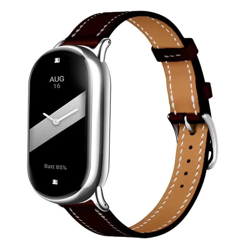 Xiaomi Smart Band 11 Echtes Lederarmband (Schwarz)