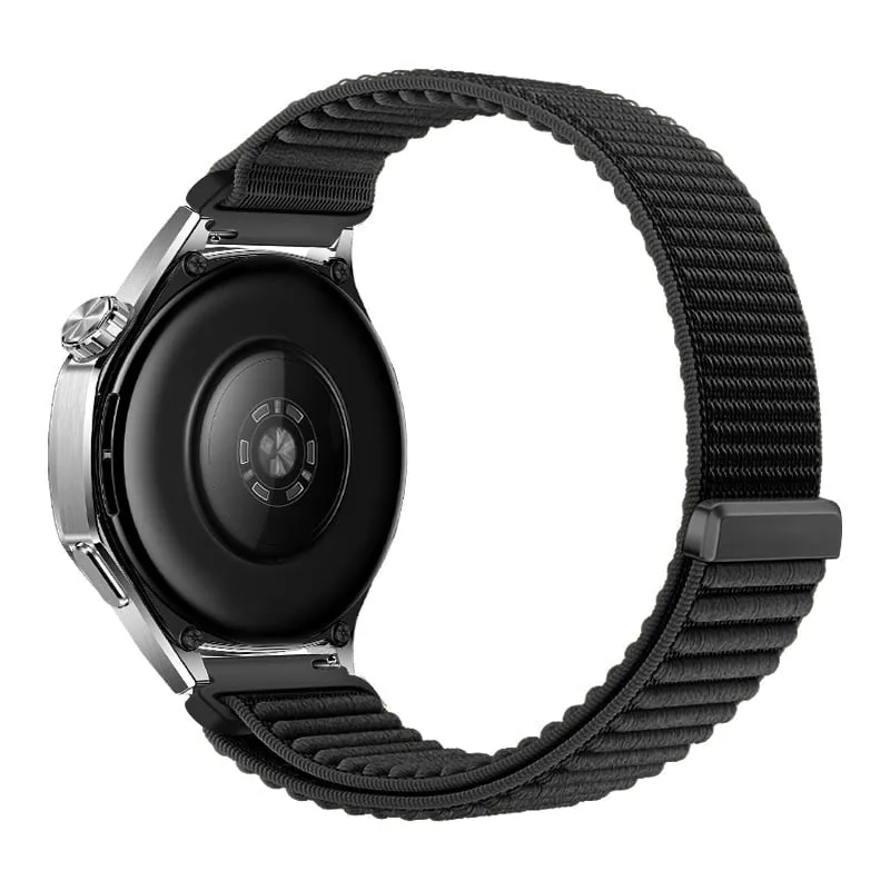 Motorola Moto Watch Ultra Wave Nylonarmband (Schwarz)