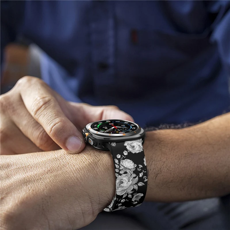 Unglaublich Modisch Samsung Galaxy Watch Ultra 47mm / Samsung Galaxy Watch Ultra (2025) 47mm Silikon Universell Armband