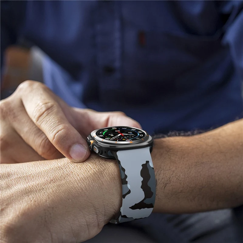 Unglaublich Modisch Samsung Galaxy Watch Ultra 47mm / Samsung Galaxy Watch Ultra (2025) 47mm Silikon Universell Armband